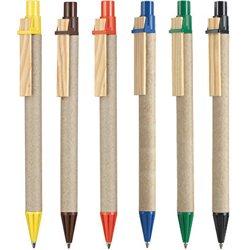Kugelschreiber CARTON I , Ritter-Pen, azurblau, Pappe, Holz, ABS, 14,10cm (Länge), Bild 4