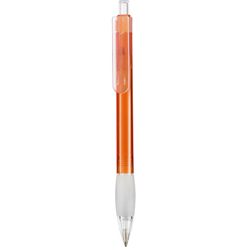 Kugelschreiber DIVA TRANSPARENT , Ritter-Pen, flamingo, ABS-Kunststoff, 13,60cm (Länge), Bild 1