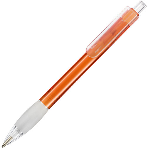 Kugelschreiber DIVA TRANSPARENT , Ritter-Pen, flamingo, ABS-Kunststoff, 13,60cm (Länge), Bild 2