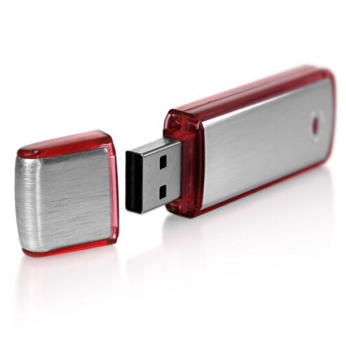 USB-Stick AMBIENT  8GB , Promo Effects MB , rot MB , 8 GB , Aluminium / Kunststoff MB , 3 - 10 MB/s MB , 6,70cm x 0,90cm x 2,10cm (Länge x Höhe x Breite), Bild 2