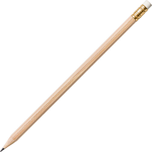 STAEDTLER Bleistift Hexagonal Mit Radiertip, Natur , Staedtler, natur, Holz, 18,70cm x 0,80cm x 0,80cm (Länge x Höhe x Breite), Bild 2