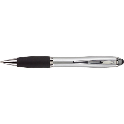 Kugelschreiber Aus Kunststoff Lana , silber, ABS, Plastik, Metall, Kautschuk, 13,30cm (Höhe), Bild 3