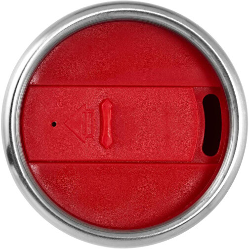 Elwood 410 Ml Isolierbecher , silber / rot, Edelstahl, Kunststoff, 17,60cm (Höhe), Bild 5