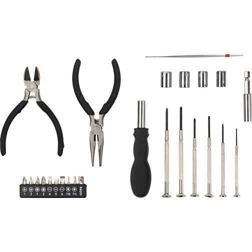 Werkzeug-Set Alisha , silber, Aluminium, EVA, Eisen, 20,50cm x 2,90cm x 13,80cm (Länge x Höhe x Breite), Bild 2