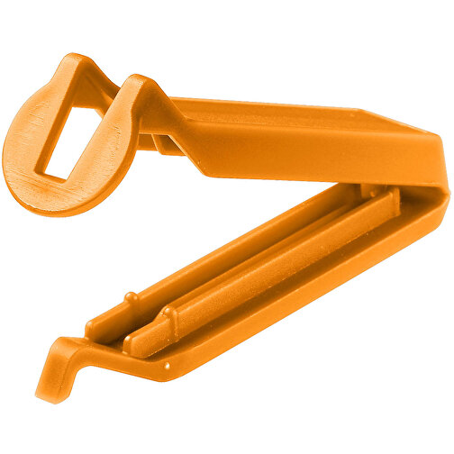 Tütenclip 'Easy Fresh' , standard-orange, Kunststoff, 8,30cm x 2,10cm x 2,00cm (Länge x Höhe x Breite), Bild 1