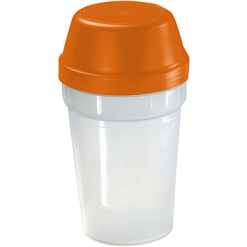 Shaker 'Multi' 0,3 L , transparent/standard-orange, Kunststoff, 15,60cm (Höhe), Bild 1