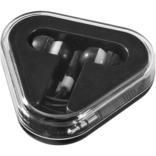 Rebel Ohrhörer , schwarz / weiss, ABS Kunststoff, 6,00cm x 1,70cm x 6,50cm (Länge x Höhe x Breite), Bild 1