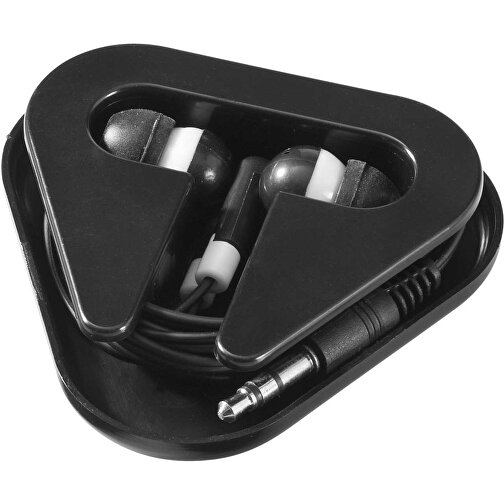Rebel Ohrhörer , schwarz / weiss, ABS Kunststoff, 6,00cm x 1,70cm x 6,50cm (Länge x Höhe x Breite), Bild 2