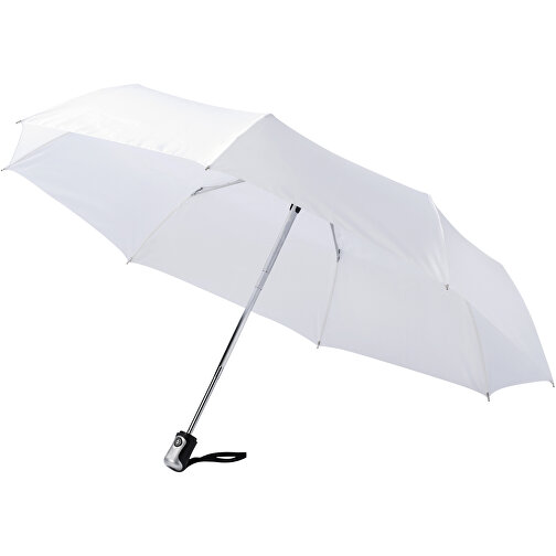 Alex 21,5' Vollautomatik Kompaktregenschirm , weiß, Polyester, 28,00cm (Höhe), Bild 1