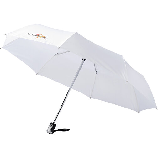 Alex 21,5' Vollautomatik Kompaktregenschirm , weiß, Polyester, 28,00cm (Höhe), Bild 4