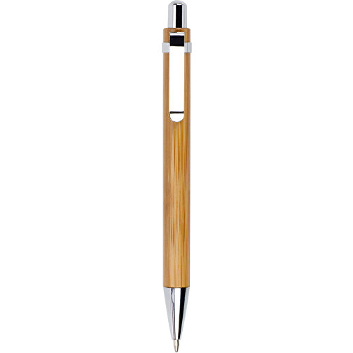 Kugelschreiber Colorado , braun, Metall, Bambus, 13,80cm (Höhe), Bild 1