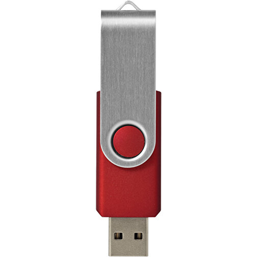 Rotate-Basic 2 GB USB-Stick , rot / silber MB , 2 GB , Kunststoff, Aluminium MB , 5,80cm x 1,00cm x 1,90cm (Länge x Höhe x Breite), Bild 5