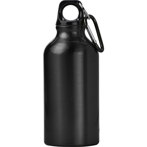 Trinkflasche Aus Aluminium Santiago , schwarz, Aluminium, Plastik, Metall, PP, , Bild 1