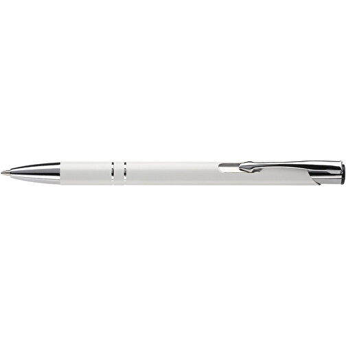 Kugelschreiber Alicante Special , weiß, Aluminium, 13,50cm (Länge), Bild 3