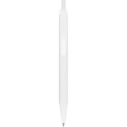 BIC® Clic Stic Kugelschreiber , BiC, gefr. weiss, Kunststoff, 1,20cm x 14,00cm (Länge x Breite), Bild 1