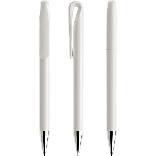 Prodir DS1 TPC Twist Kugelschreiber , Prodir, weiß, Kunststoff/Metall, 14,10cm x 1,40cm (Länge x Breite), Bild 6