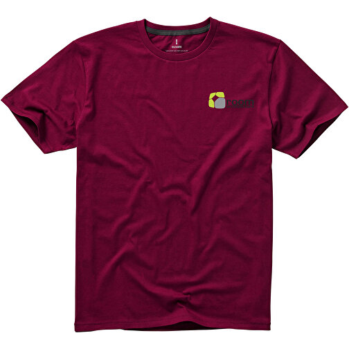 Nanaimo T-Shirt Für Herren , bordeaux, Single jersey Strick 100% BCI Baumwolle, 160 g/m2, M, , Bild 2