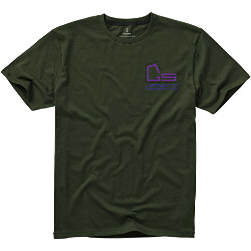 Nanaimo T-Shirt Für Herren , armeegrün, Single jersey Strick 100% BCI Baumwolle, 160 g/m2, XS, , Bild 2