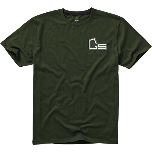 Nanaimo T-Shirt Für Herren , armeegrün, Single jersey Strick 100% BCI Baumwolle, 160 g/m2, XXXL, , Bild 4