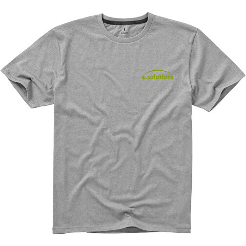 Nanaimo T-Shirt Für Herren , grau meliert, Single jersey Strick 90% Baumwolle, 10% Viskose, 160 g/m2, XXXL, , Bild 3