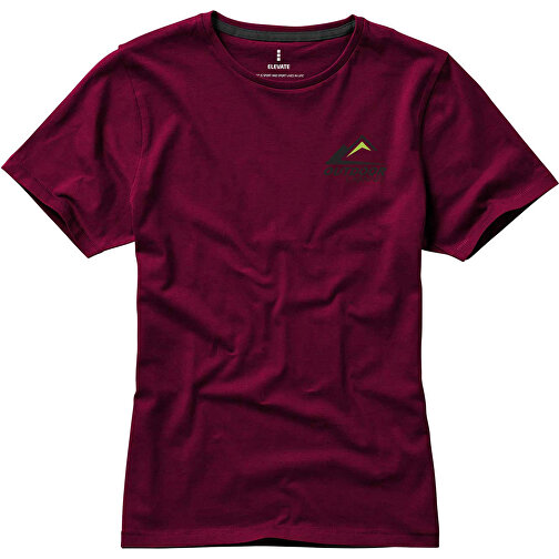 Nanaimo – T-Shirt Für Damen , bordeaux, Single jersey Strick 100% BCI Baumwolle, 160 g/m2, S, , Bild 2
