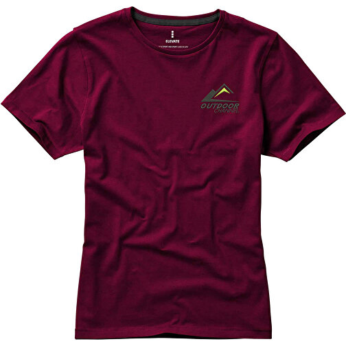 Nanaimo – T-Shirt Für Damen , bordeaux, Single jersey Strick 100% BCI Baumwolle, 160 g/m2, L, , Bild 4
