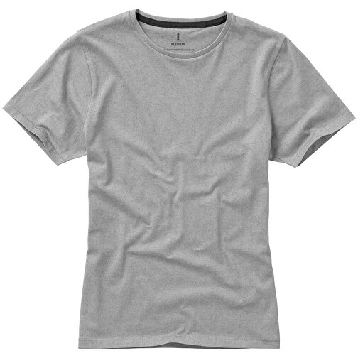 Nanaimo – T-Shirt Für Damen , grau meliert, Single jersey Strick 90% Baumwolle, 10% Viskose, 160 g/m2, L, , Bild 7