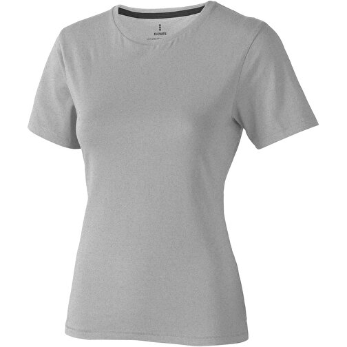 Nanaimo – T-Shirt Für Damen , grau meliert, Single jersey Strick 90% Baumwolle, 10% Viskose, 160 g/m2, XXL, , Bild 1