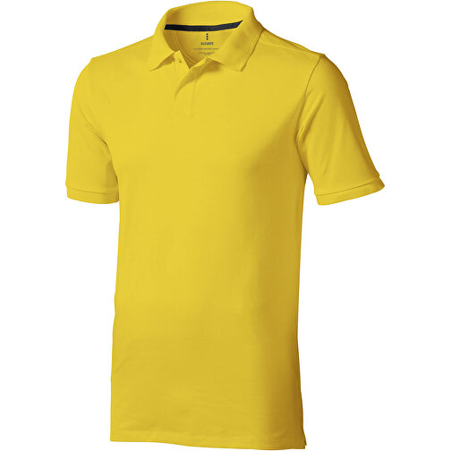 Calgary Poloshirt Für Herren , gelb, Piqué Strick 100% BCI Baumwolle, 200 g/m2, M, , Bild 1