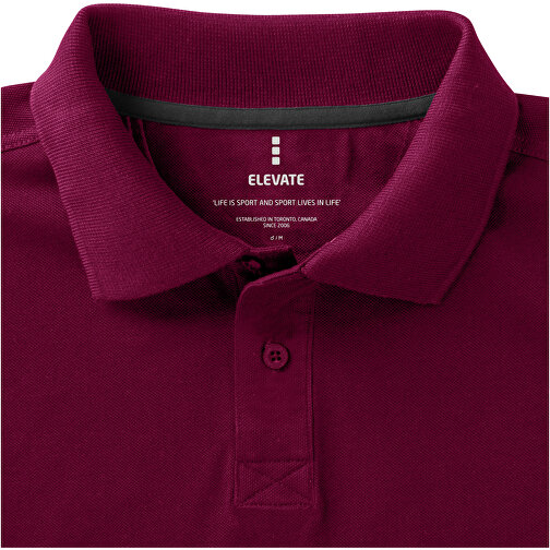 Calgary Poloshirt Für Herren , bordeaux, Piqué Strick 100% BCI Baumwolle, 200 g/m2, XL, , Bild 5