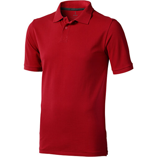 Calgary Poloshirt Für Herren , rot, Piqué Strick 100% BCI Baumwolle, 200 g/m2, XS, , Bild 1