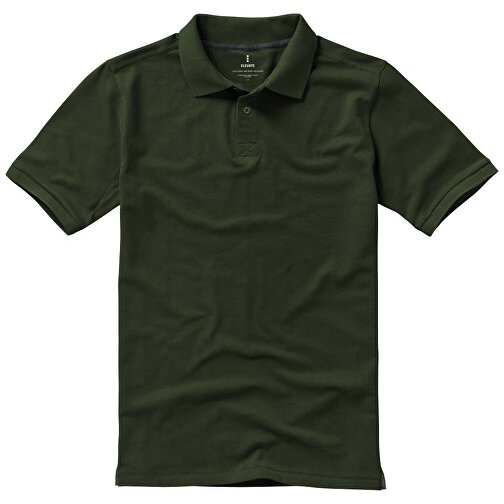 Calgary Poloshirt Für Herren , armeegrün, Piqué Strick 100% BCI Baumwolle, 200 g/m2, XS, , Bild 15