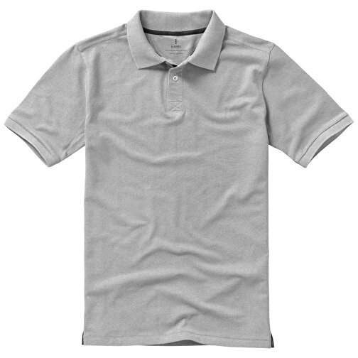 Calgary Poloshirt Für Herren , grau meliert, Piqué Strick 90% Baumwolle, 10% Viskose, 200 g/m2, XS, , Bild 12