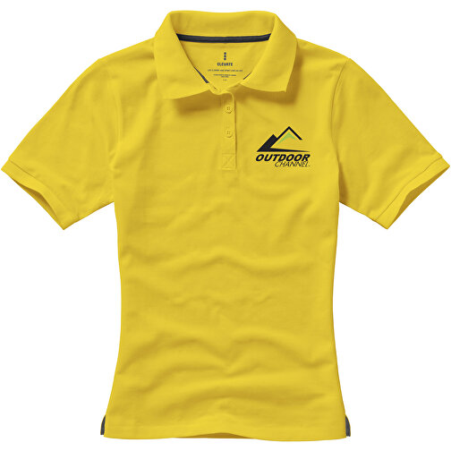 Calgary Poloshirt Für Damen , gelb, Piqué Strick  Baumwolle, 200 g/m2, M, , Bild 5