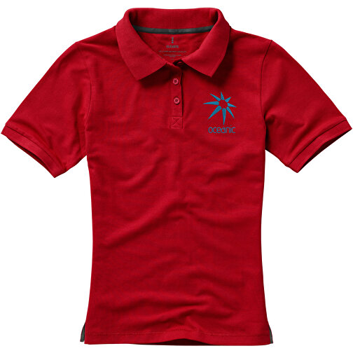 Calgary Poloshirt Für Damen , rot, Piqué Strick  Baumwolle, 200 g/m2, XS, , Bild 4