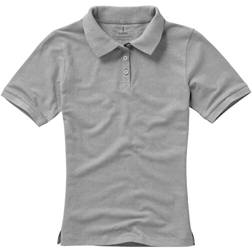 Calgary Poloshirt Für Damen , grau meliert, Piqué Strick 90% Baumwolle, 10% Viskose, 200 g/m2, XS, , Bild 12