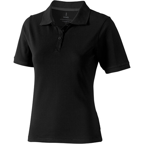 Calgary Poloshirt Für Damen , schwarz, Piqué Strick  Baumwolle, 200 g/m2, XS, , Bild 1