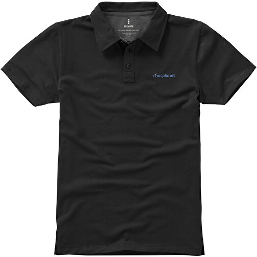 Markham Stretch Poloshirt Für Herren , schwarz, Double Pique Strick 5% Elastan, 95% BCI Baumwolle, 200 g/m2, XS, , Bild 4