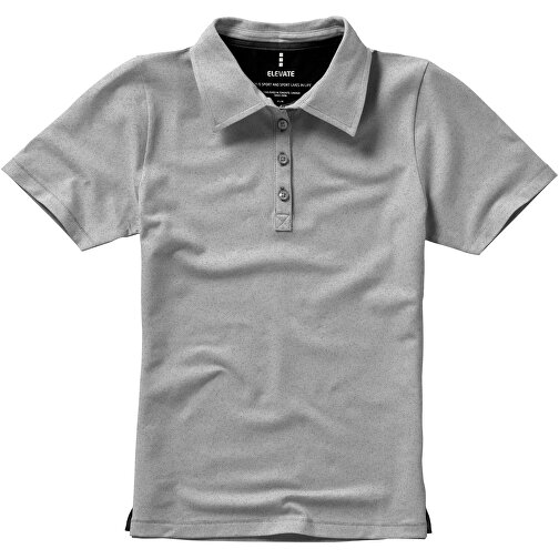 Markham Stretch Poloshirt Für Damen , grau meliert, Double Pique Strick 85% Baumwolle, 10% Viskose, 5% Elastan, 200 g/m2, M, , Bild 7