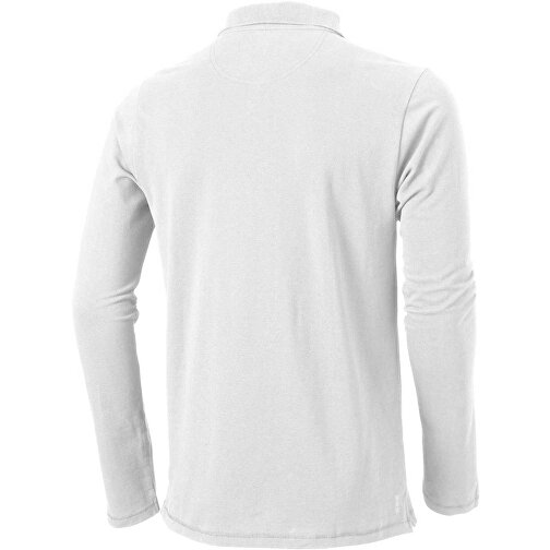 Oakville Langarm Poloshirt Für Herren , weiss, Piqué Strick 100% BCI Baumwolle, 200 g/m2, XL, , Bild 7