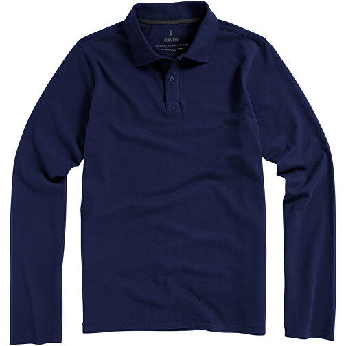 Oakville Langarm Poloshirt Für Herren , navy, Piqué Strick 100% BCI Baumwolle, 200 g/m2, XS, , Bild 9
