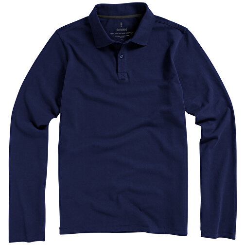 Oakville Langarm Poloshirt Für Herren , navy, Piqué Strick 100% BCI Baumwolle, 200 g/m2, S, , Bild 21