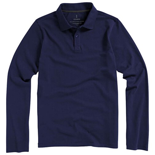 Oakville Langarm Poloshirt Für Herren , navy, Piqué Strick 100% BCI Baumwolle, 200 g/m2, XL, , Bild 24