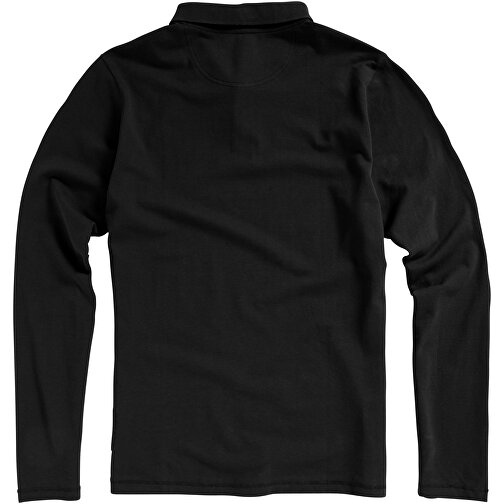 Oakville Langarm Poloshirt Für Herren , schwarz, Piqué Strick 100% BCI Baumwolle, 200 g/m2, XS, , Bild 8