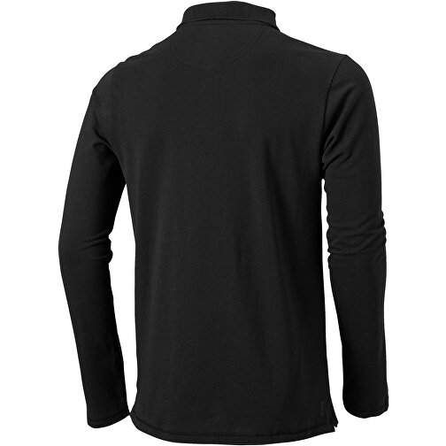Oakville Langarm Poloshirt Für Herren , schwarz, Piqué Strick 100% BCI Baumwolle, 200 g/m2, XS, , Bild 7