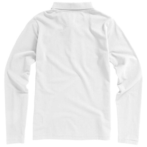 Oakville Langarm Poloshirt Für Damen , weiss, Piqué Strick 100% BCI Baumwolle, 200 g/m2, XL, , Bild 8