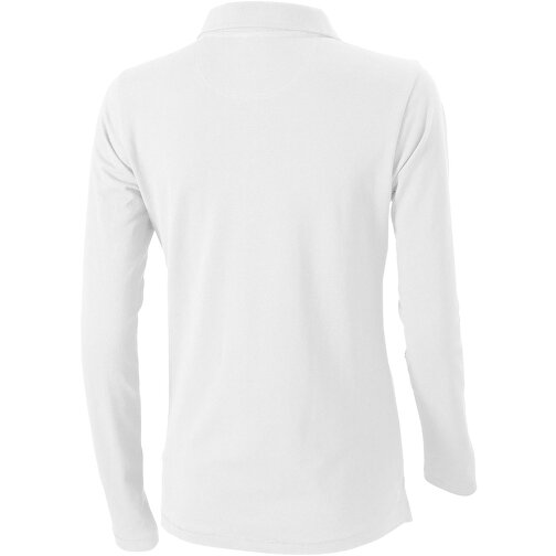 Oakville Langarm Poloshirt Für Damen , weiß, Piqué Strick 100% BCI Baumwolle, 200 g/m2, XXL, , Bild 7