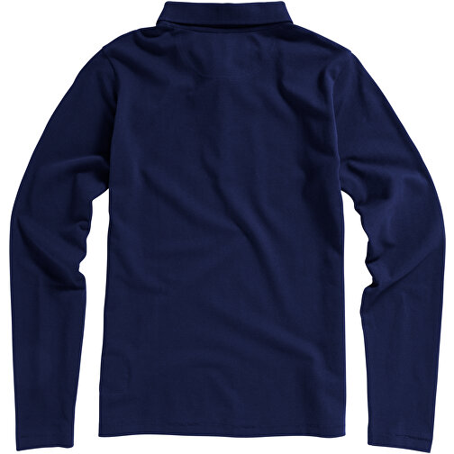 Oakville Langarm Poloshirt Für Damen , navy, Piqué Strick 100% BCI Baumwolle, 200 g/m2, XS, , Bild 7