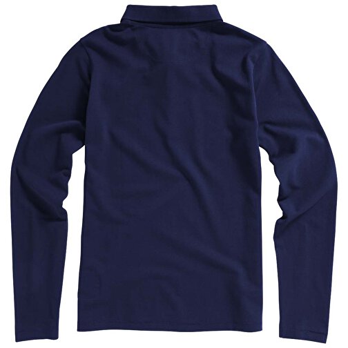 Oakville Langarm Poloshirt Für Damen , navy, Piqué Strick 100% BCI Baumwolle, 200 g/m2, M, , Bild 7
