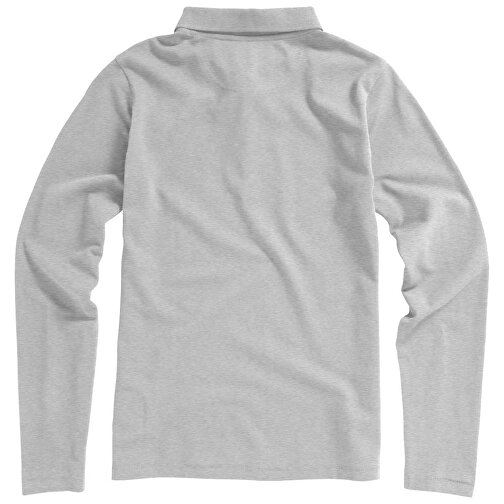 Oakville Langarm Poloshirt Für Damen , grau meliert, Piqué Strick 90% Baumwolle, 10% Viskose, 200 g/m2, XL, , Bild 22